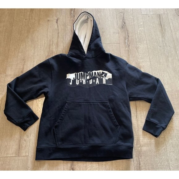 Jordan Men's Hoodie Flight Jumpman Graphic Pull Over Long Sleeve Sweatshirt Sz L - Picture 4 of 10